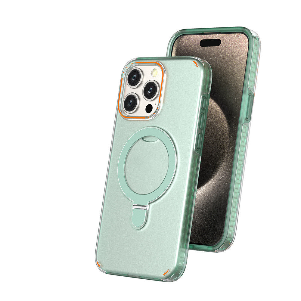 Magesafe Magnetic Transparent Wireless Charge iPhone Case With Kickstand