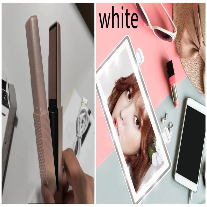 Cordless USB Hair Straightener Portable Flat Iron