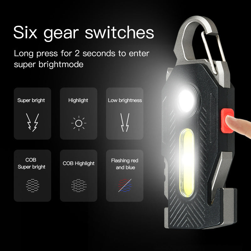 Multifunctional Emergency Light Keychain