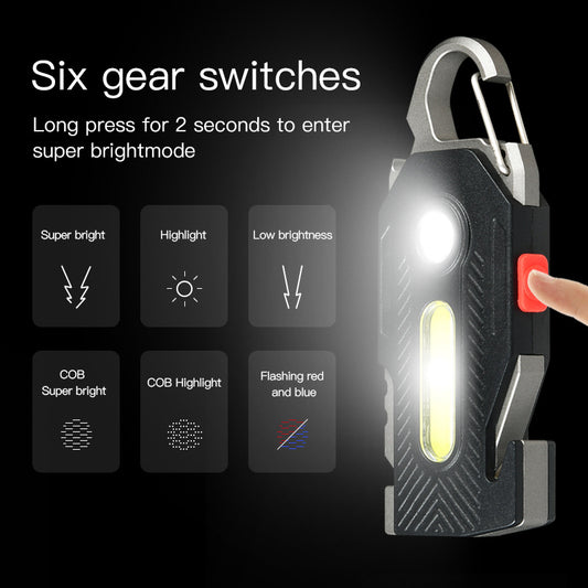 Multifunctional Emergency Light Keychain