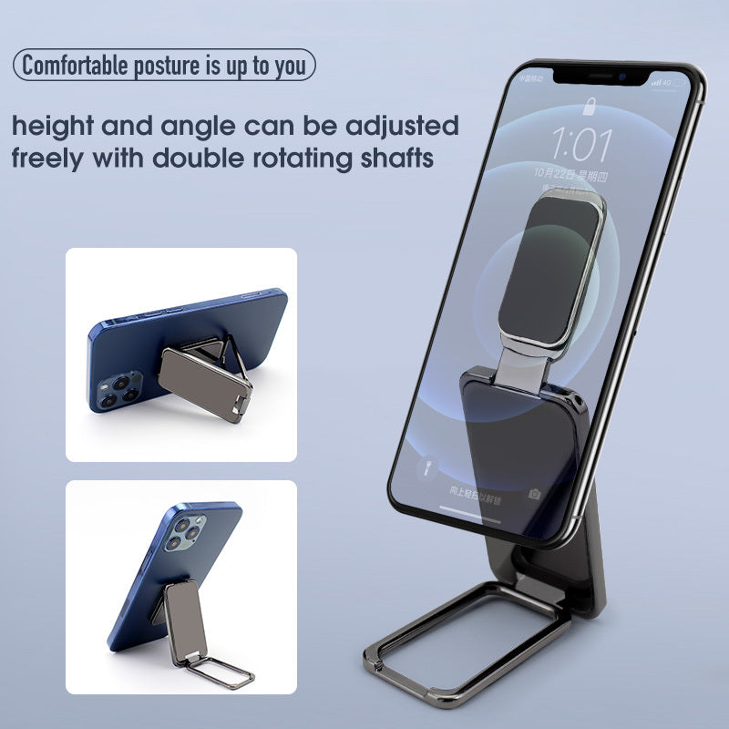 Foldable Mobile Phone Holder Ring Buckle Retractable Magnetic Bracket