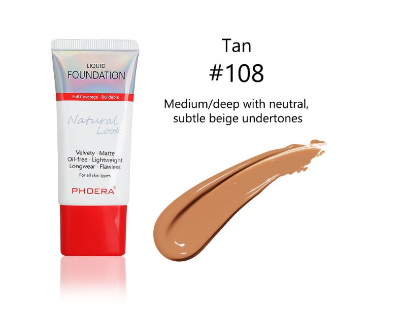 Matte, Silky, Tube Liquid Foundation