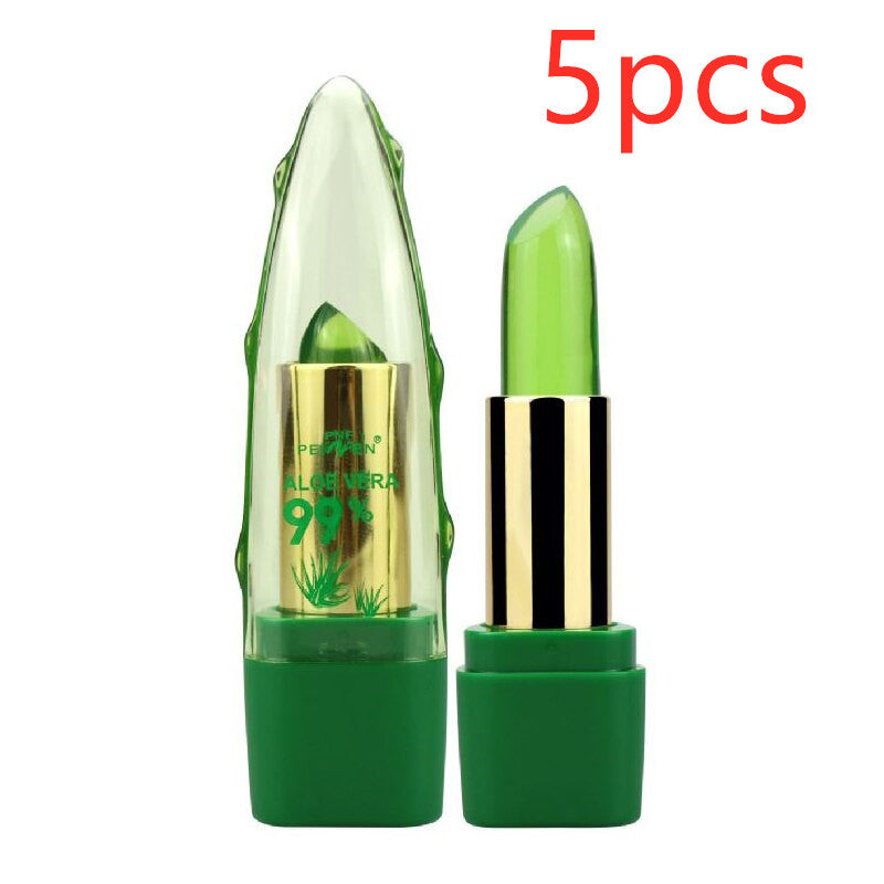 Aloe Vera Gel Lipstick Gloss Moisturizer Lip Balm Care