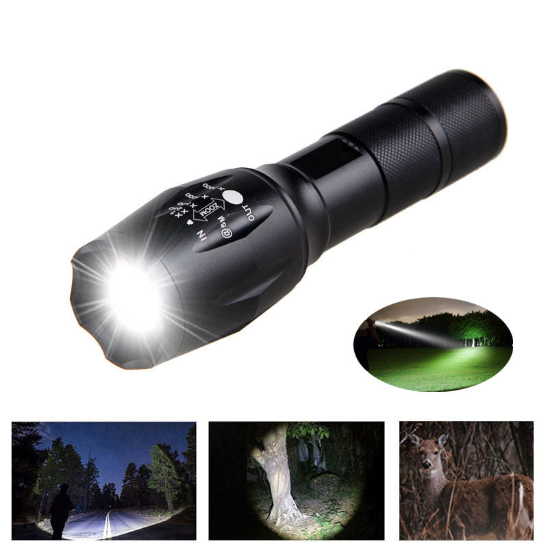 Portable LED Zoom Flashlight