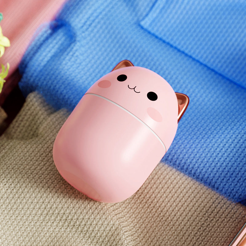 Cartoon Cat Design Aromatherapy Humidifier With Ambient Light