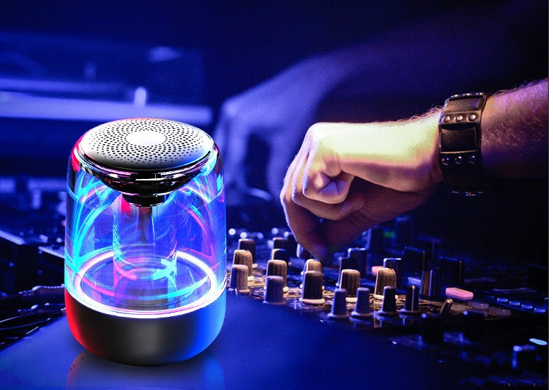 Portable Wireless Bluetooth Speaker With Variable Color LED Light