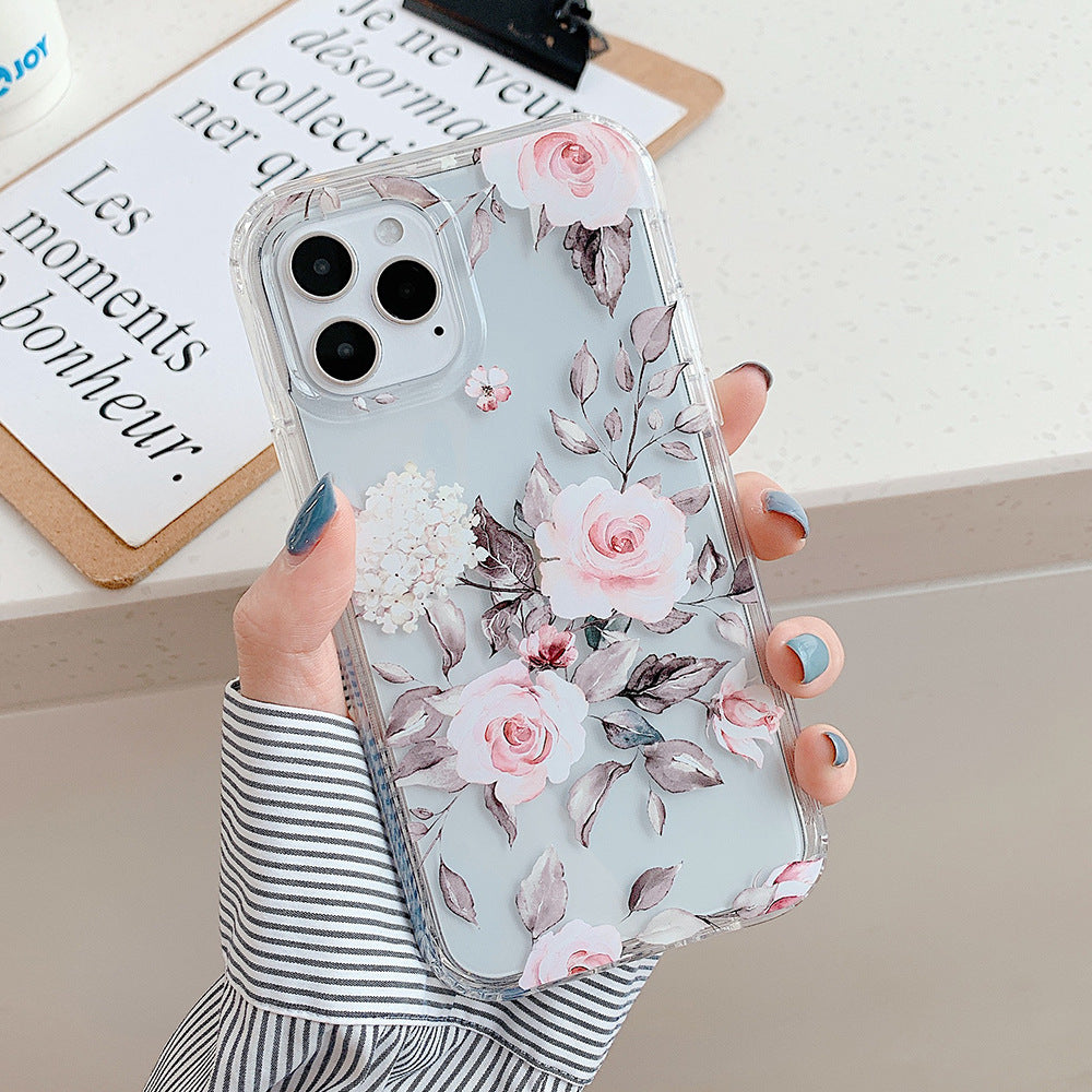 Watercolor Flowers Mobile Phone Case For iPhone