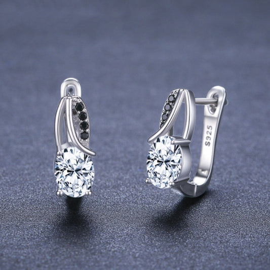 Zircon Rhinestone Stud Earrings