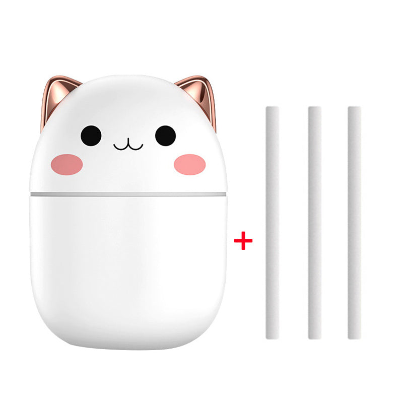 Cartoon Cat Design Aromatherapy Humidifier With Ambient Light