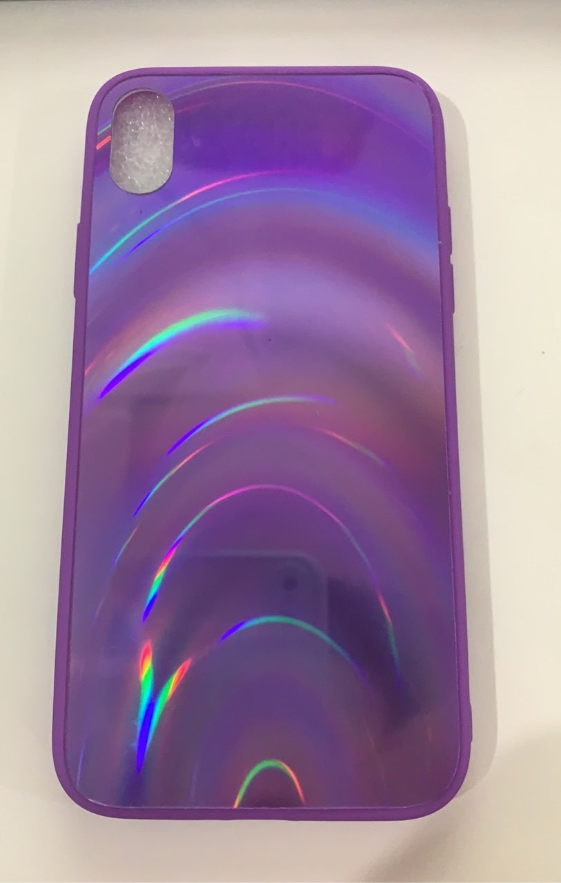 Rainbow Mirror Soft Edge Phone Case For iPhone