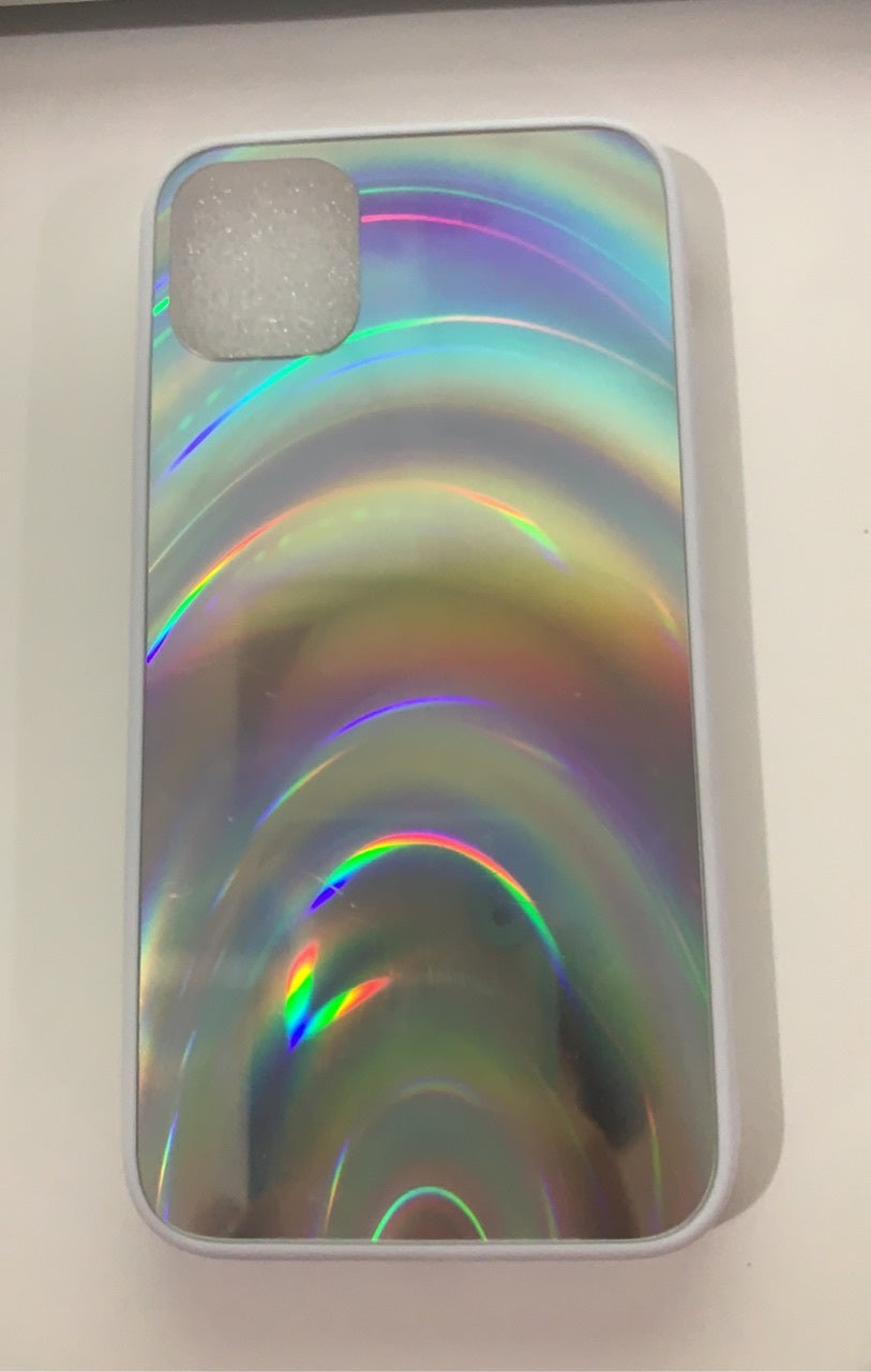 Rainbow Mirror Soft Edge Phone Case For iPhone