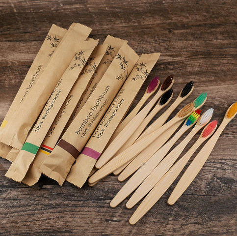 Flat Bamboo Toothbrush