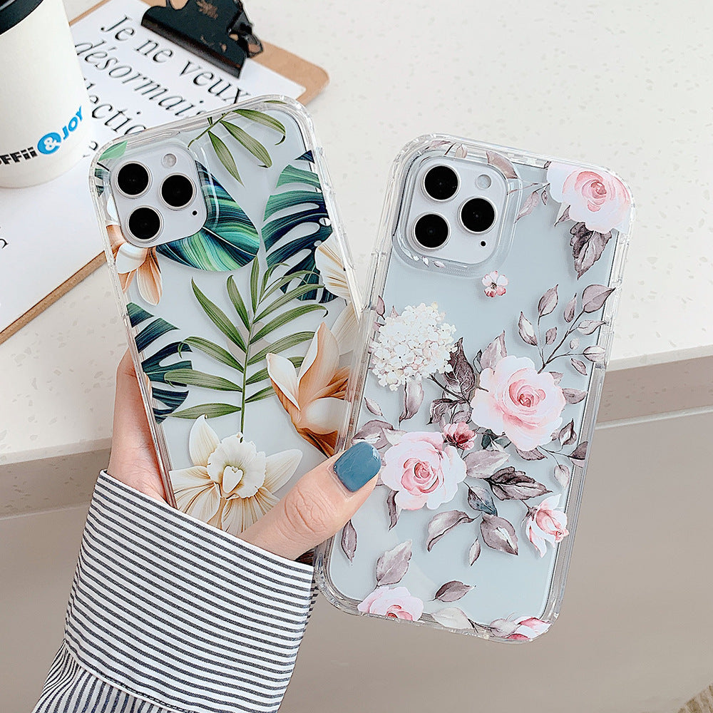 Watercolor Flowers Mobile Phone Case For iPhone