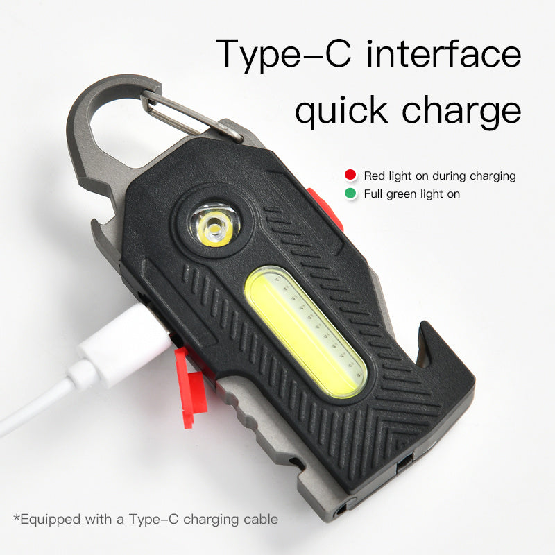 Multifunctional Emergency Light Keychain