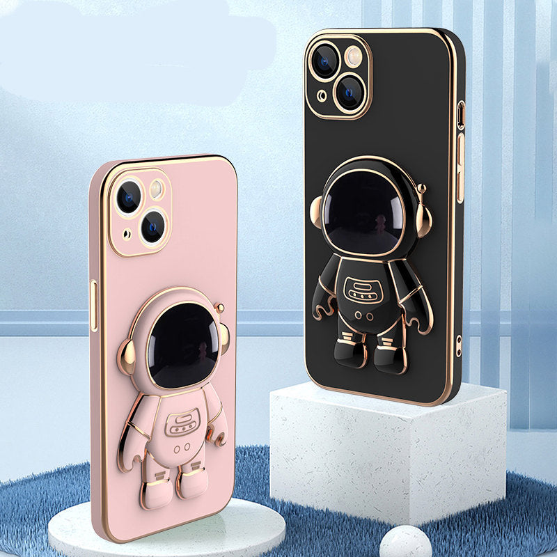 3D Astronaut Smartphone Case With Anti-Drop Electroplating Bracket