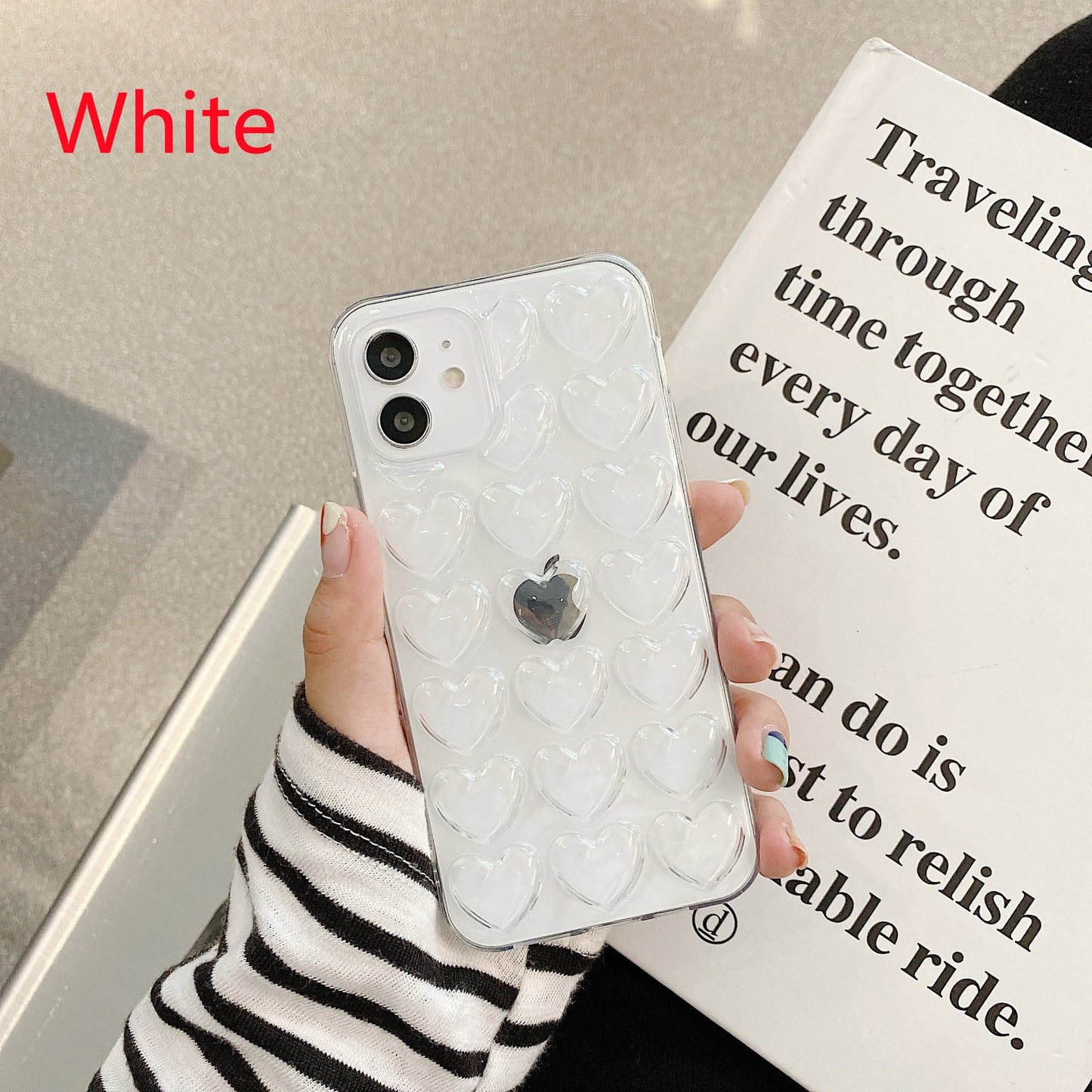 Heart Design Silicone Protective Case For iPhone