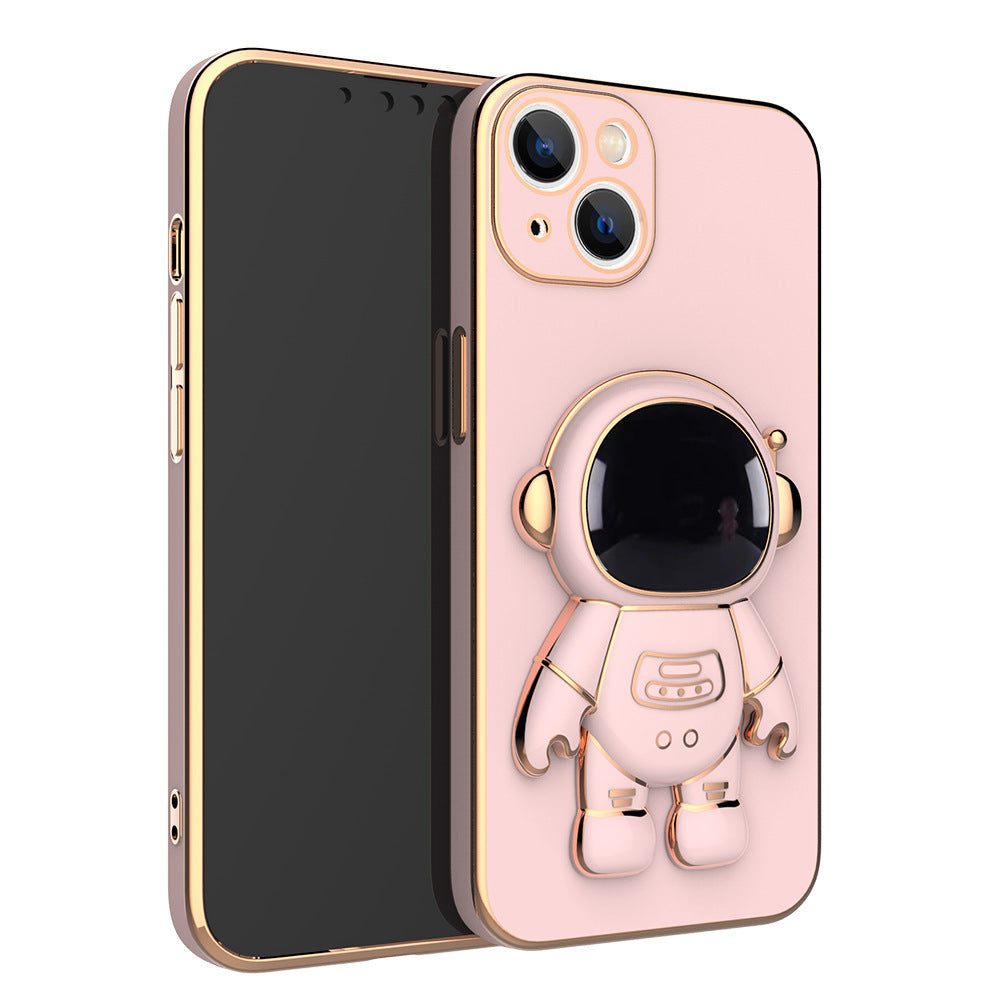 3D Astronaut Smartphone Case With Anti-Drop Electroplating Bracket
