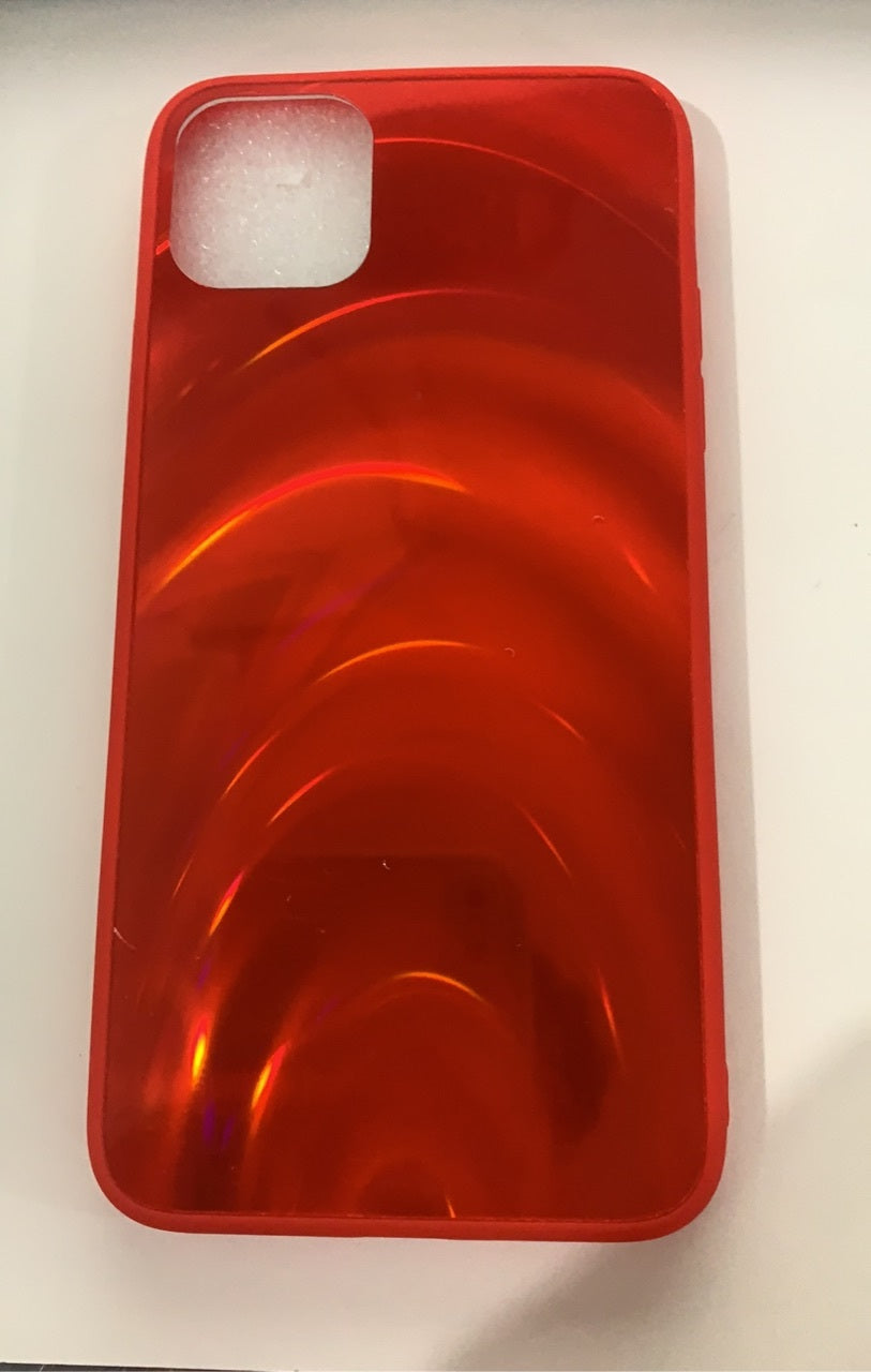 Rainbow Mirror Soft Edge Phone Case For iPhone