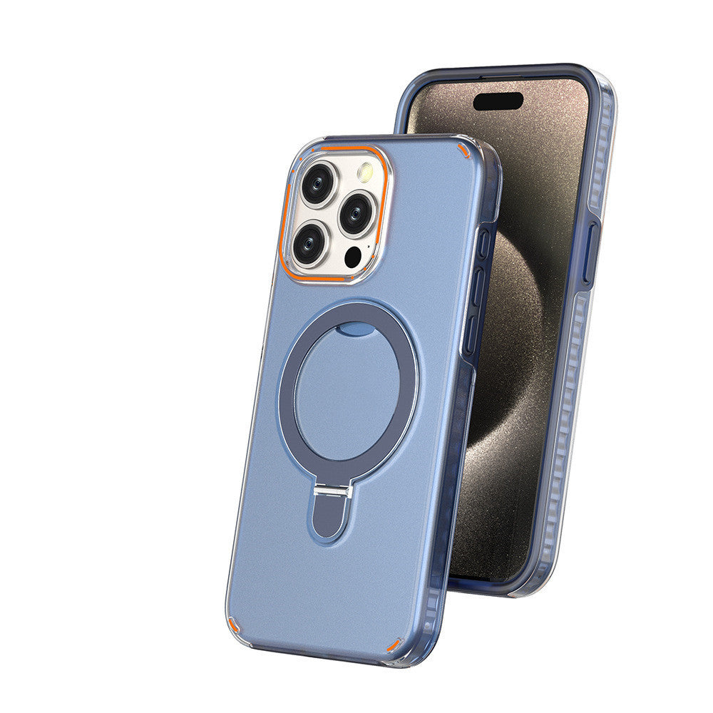 Magesafe Magnetic Transparent Wireless Charge iPhone Case With Kickstand