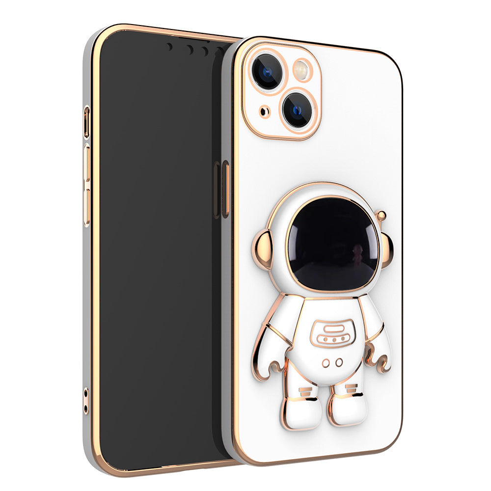 3D Astronaut Smartphone Case With Anti-Drop Electroplating Bracket