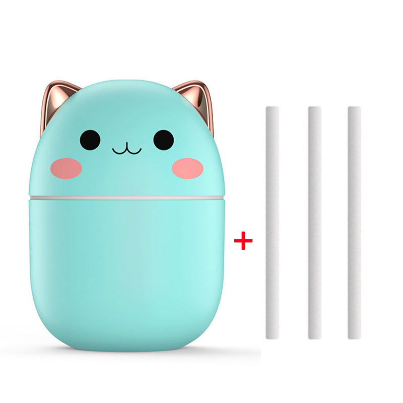 Cartoon Cat Design Aromatherapy Humidifier With Ambient Light