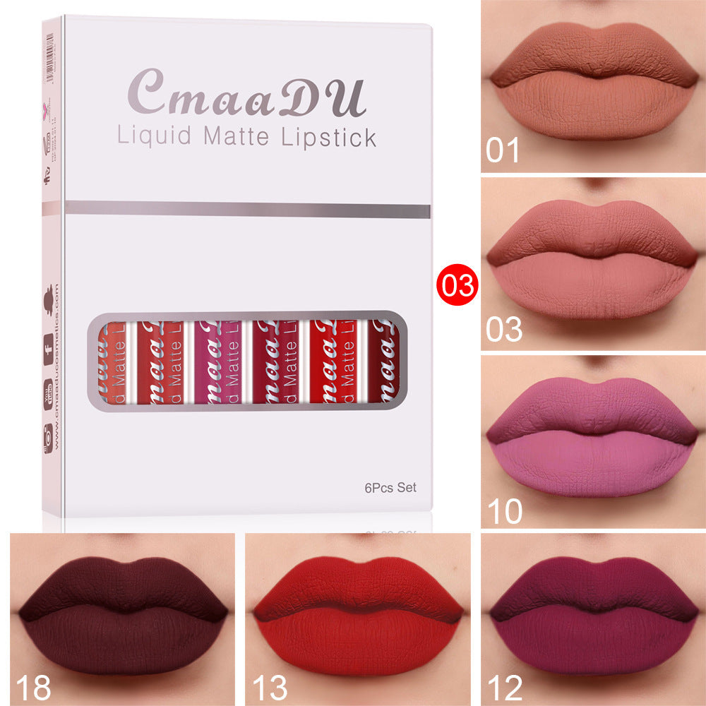 Matte Non-stick Waterproof Lipstick Long Lasting Set