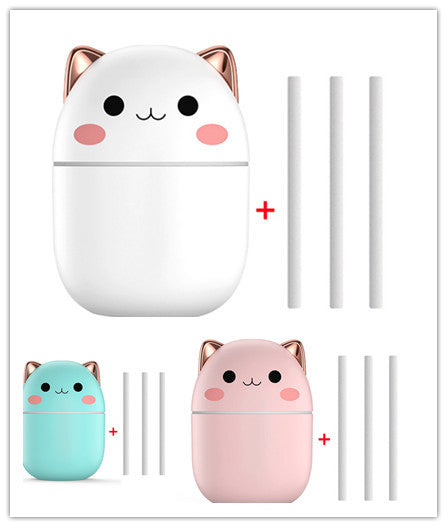 Cartoon Cat Design Aromatherapy Humidifier With Ambient Light