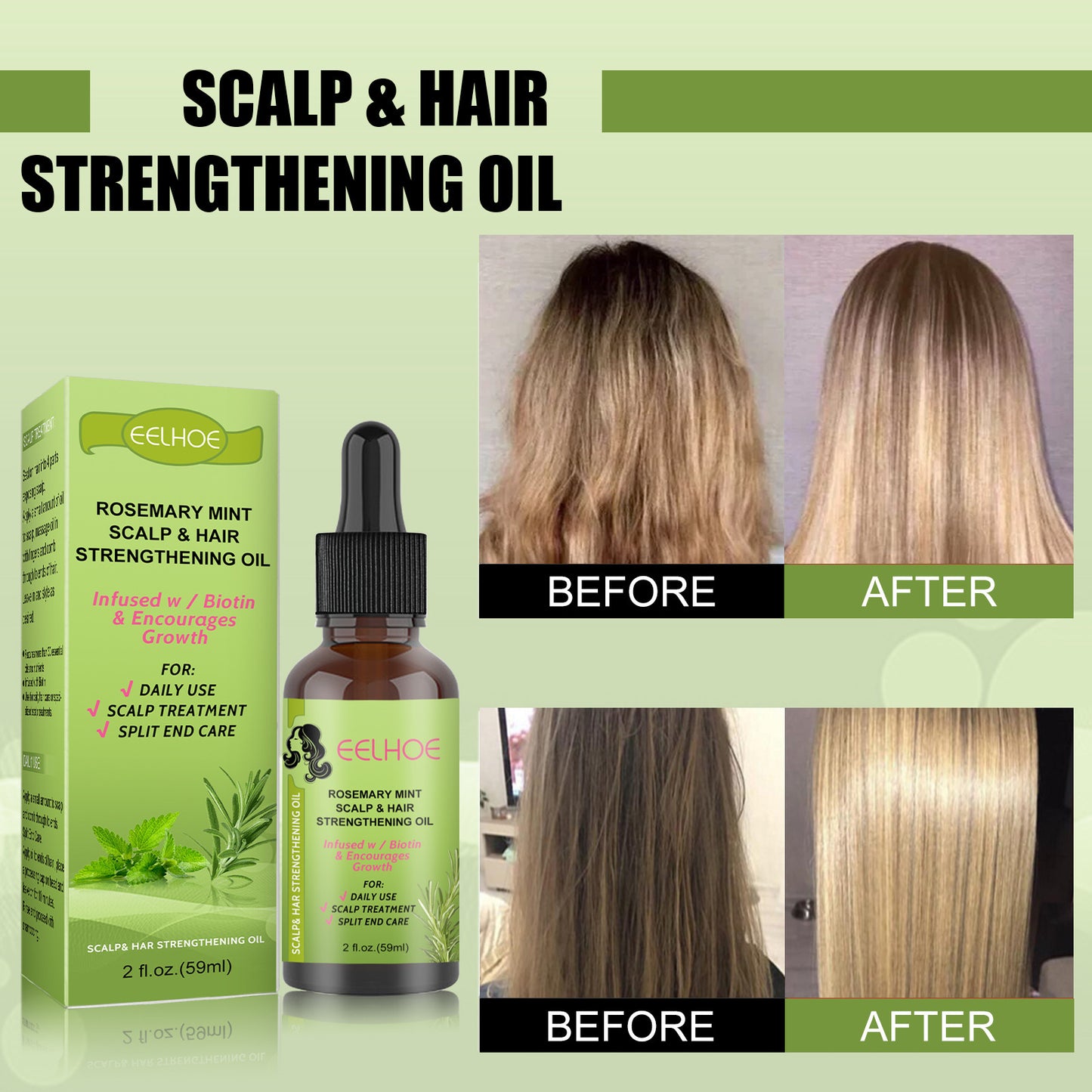 Rosemary Mint Hair Growth Scalp Stimulation Oil