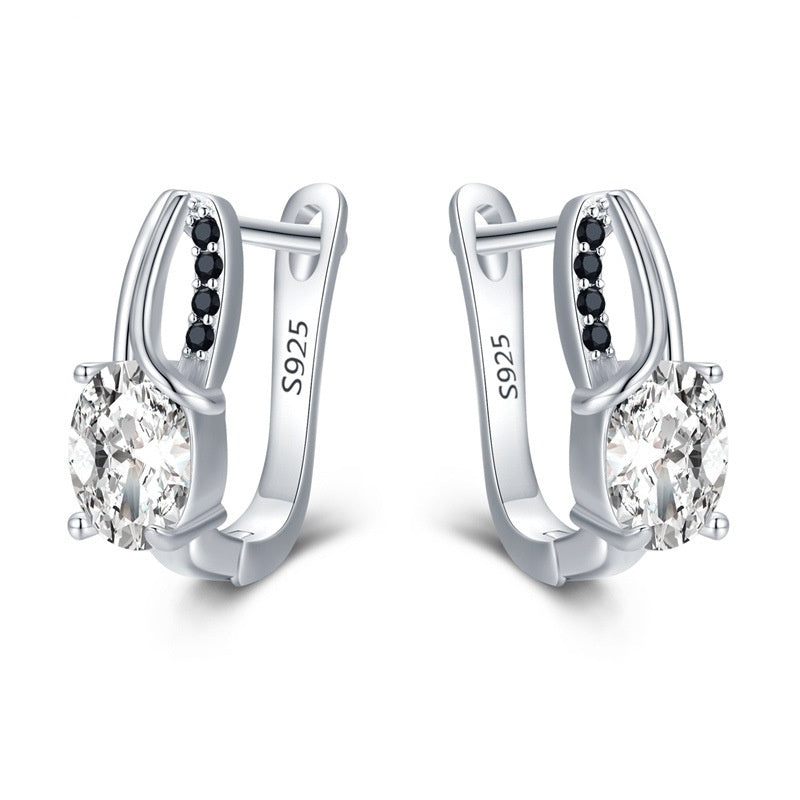 Zircon Rhinestone Stud Earrings