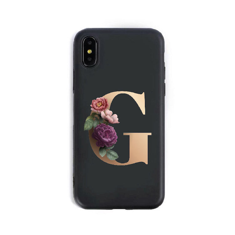 26 English Alphabet Silicone Phone Case For iPhone