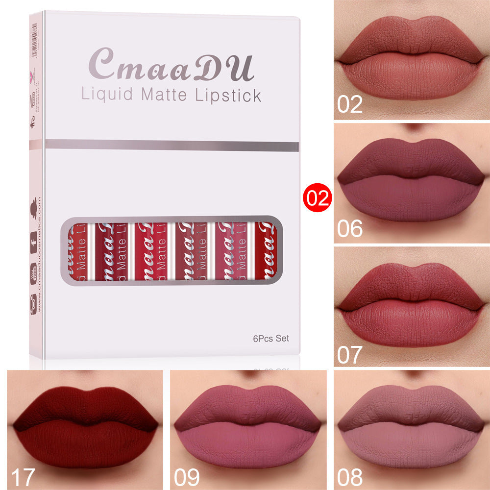 Matte Non-stick Waterproof Lipstick Long Lasting Set