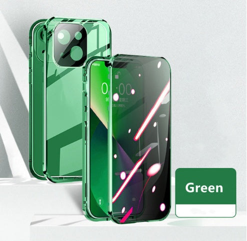 Anti-peek Privacy Magneto Mobile Phone Protection Case For iPhone