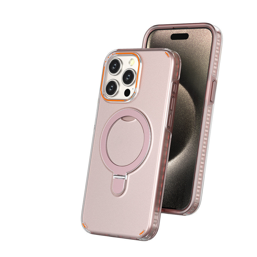 Magesafe Magnetic Transparent Wireless Charge iPhone Case With Kickstand