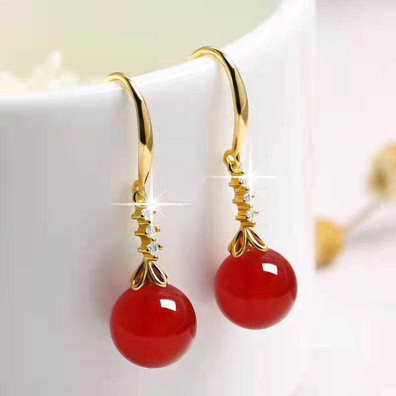 Elegant Agate Earrings