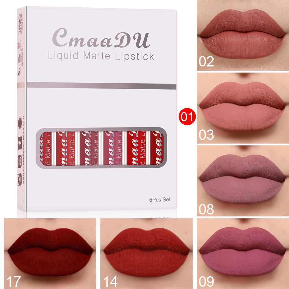 Matte Non-stick Waterproof Lipstick Long Lasting Set