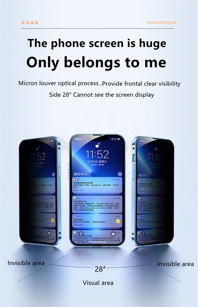 Anti-peek Privacy Magneto Mobile Phone Protection Case For iPhone