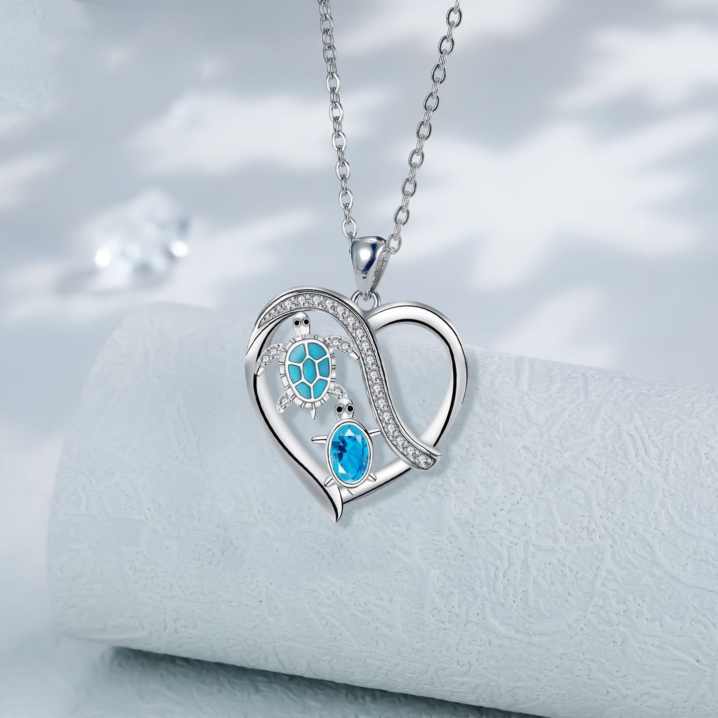 Love Turtle Pedant Necklace