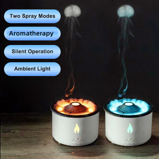 Volcano Aromatherapy Air Flame Humidifier Diffuser