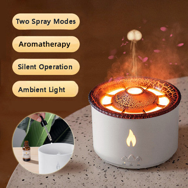 Volcano Aromatherapy Air Flame Humidifier Diffuser