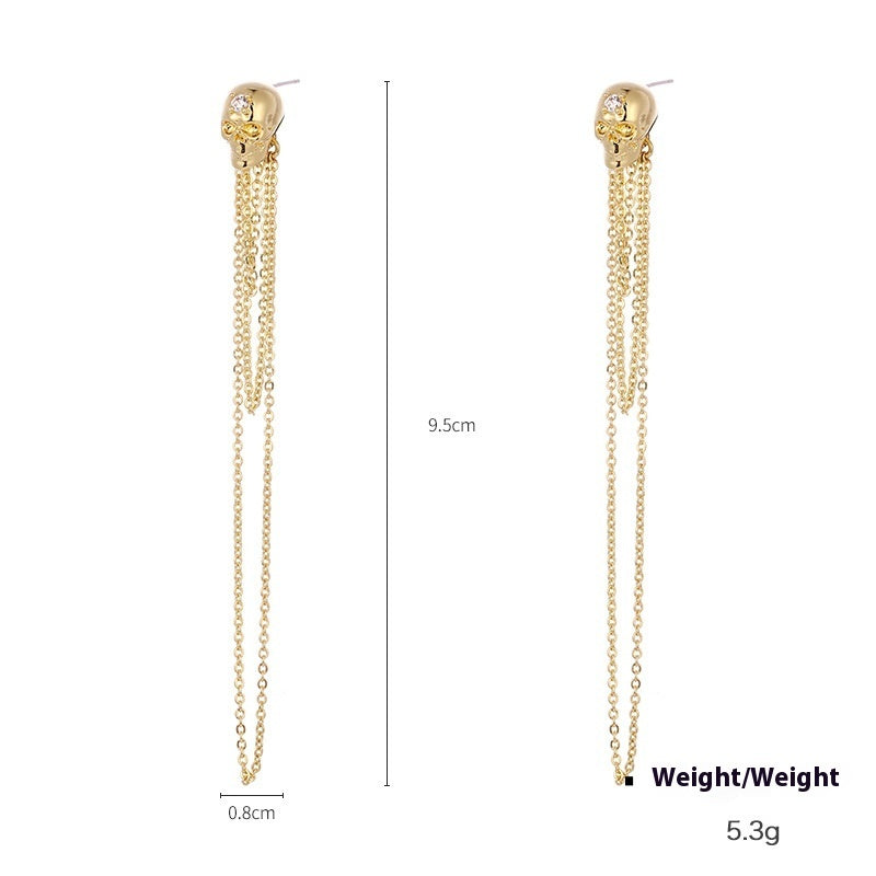 Punk Skull Pendant Earrings Jewelry