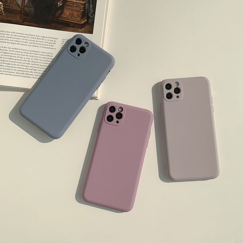 Solid Color High-Grade Plastic Mobile Phone Case For iPhone