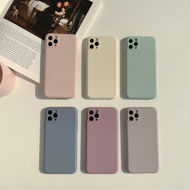 Solid Color High-Grade Plastic Mobile Phone Case For iPhone