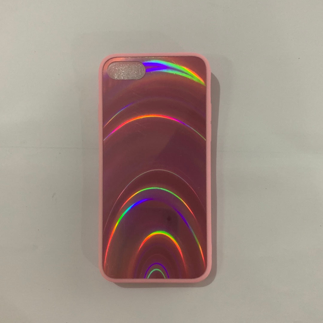Rainbow Mirror Soft Edge Phone Case For iPhone