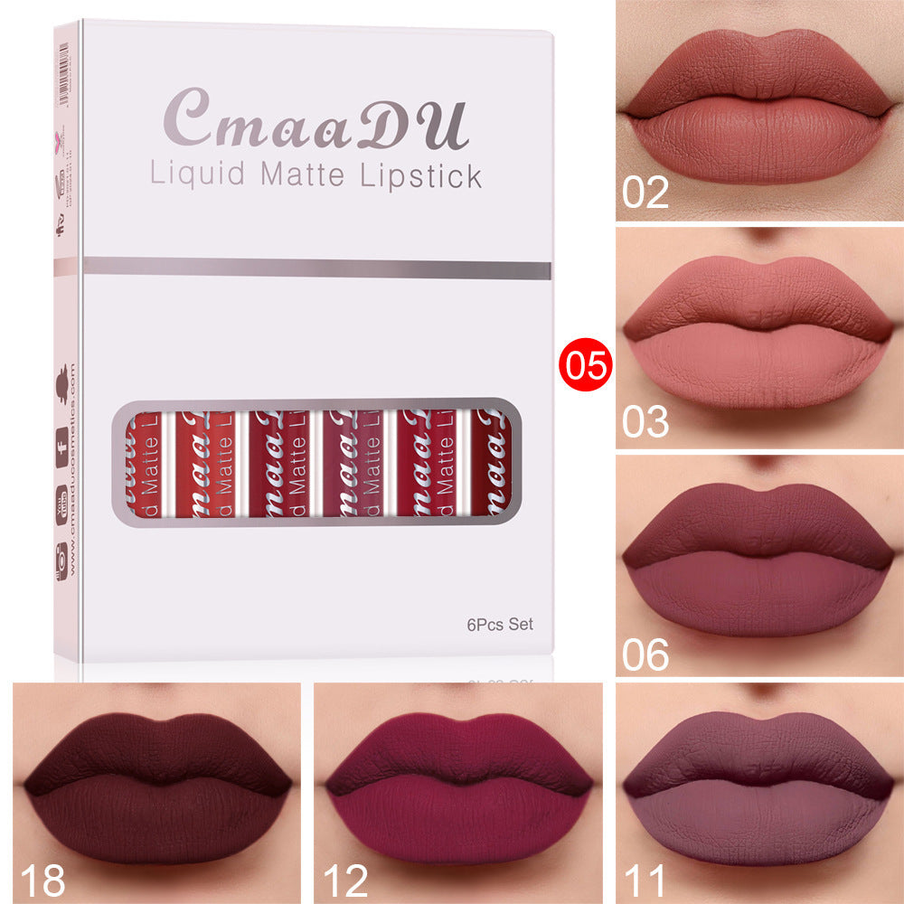 Matte Non-stick Waterproof Lipstick Long Lasting Set