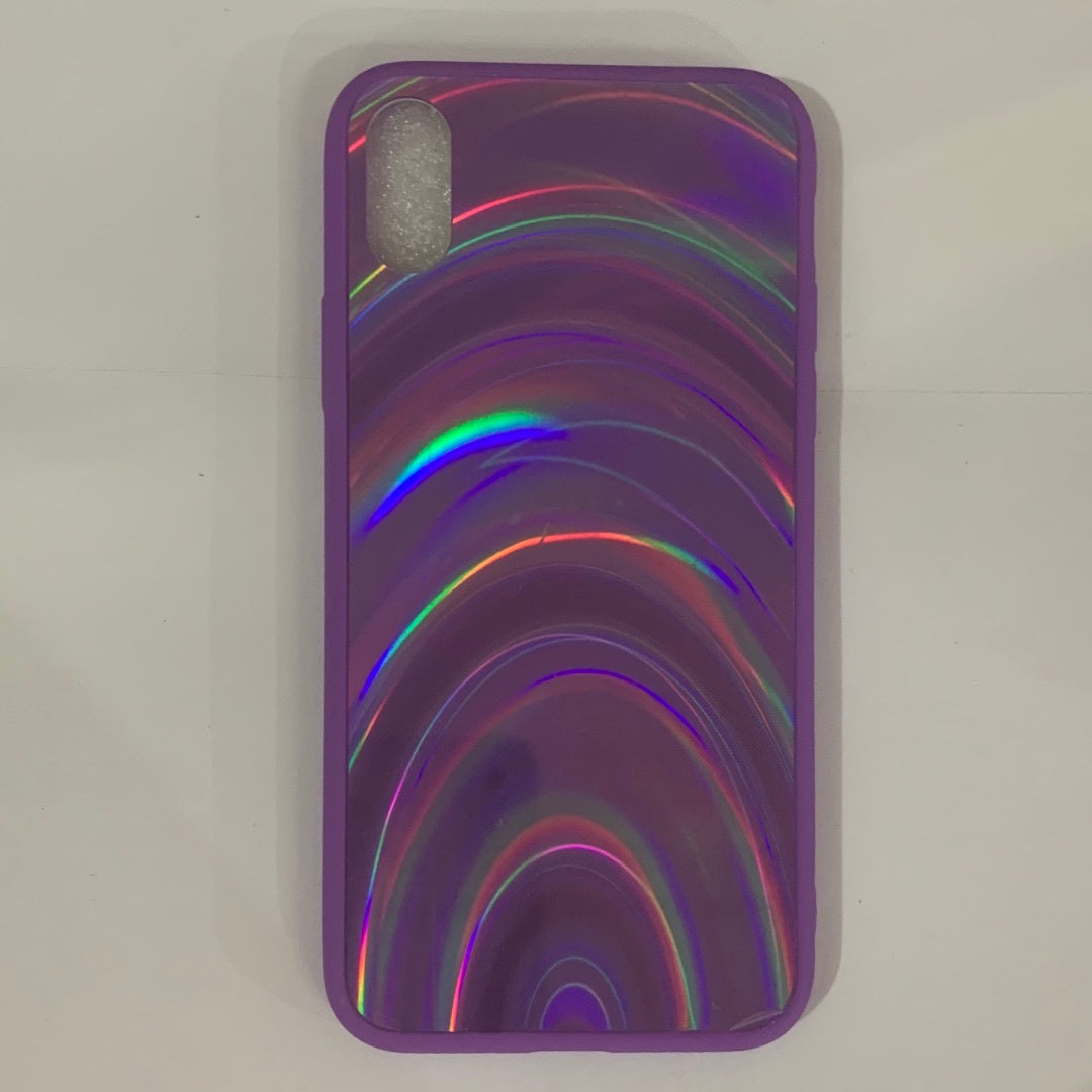 Rainbow Mirror Soft Edge Phone Case For iPhone