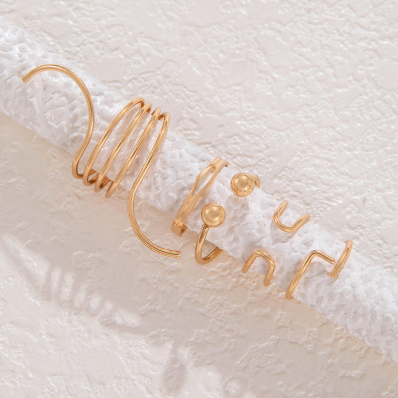 Trendy Wave Open Ring