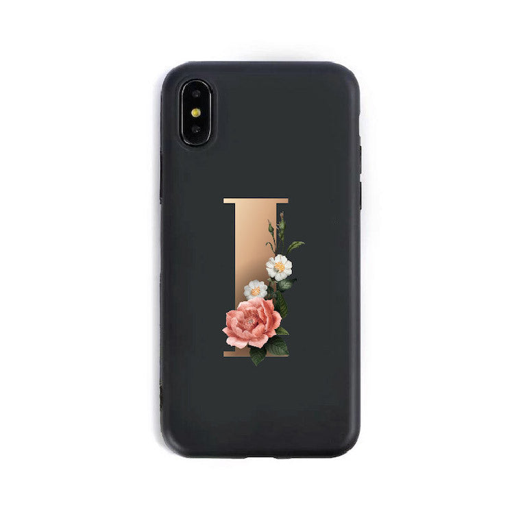 26 English Alphabet Silicone Phone Case For iPhone