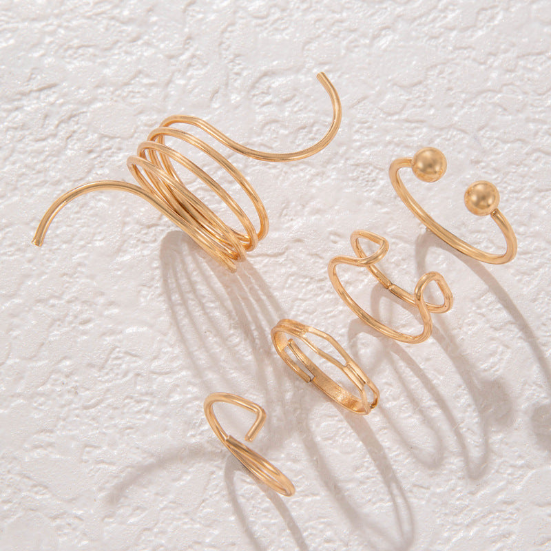 Trendy Wave Open Ring