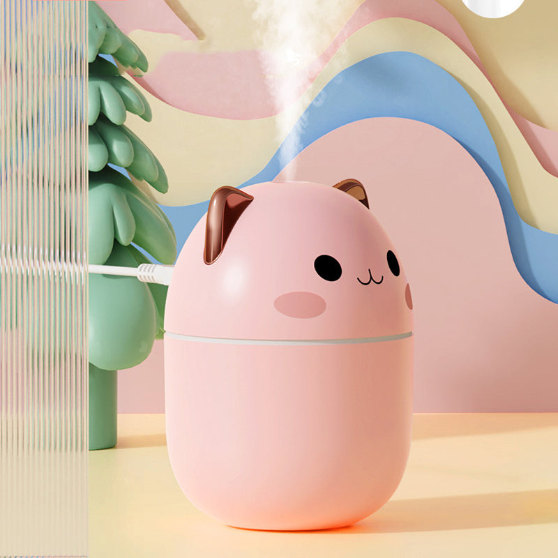 Cartoon Cat Design Aromatherapy Humidifier With Ambient Light