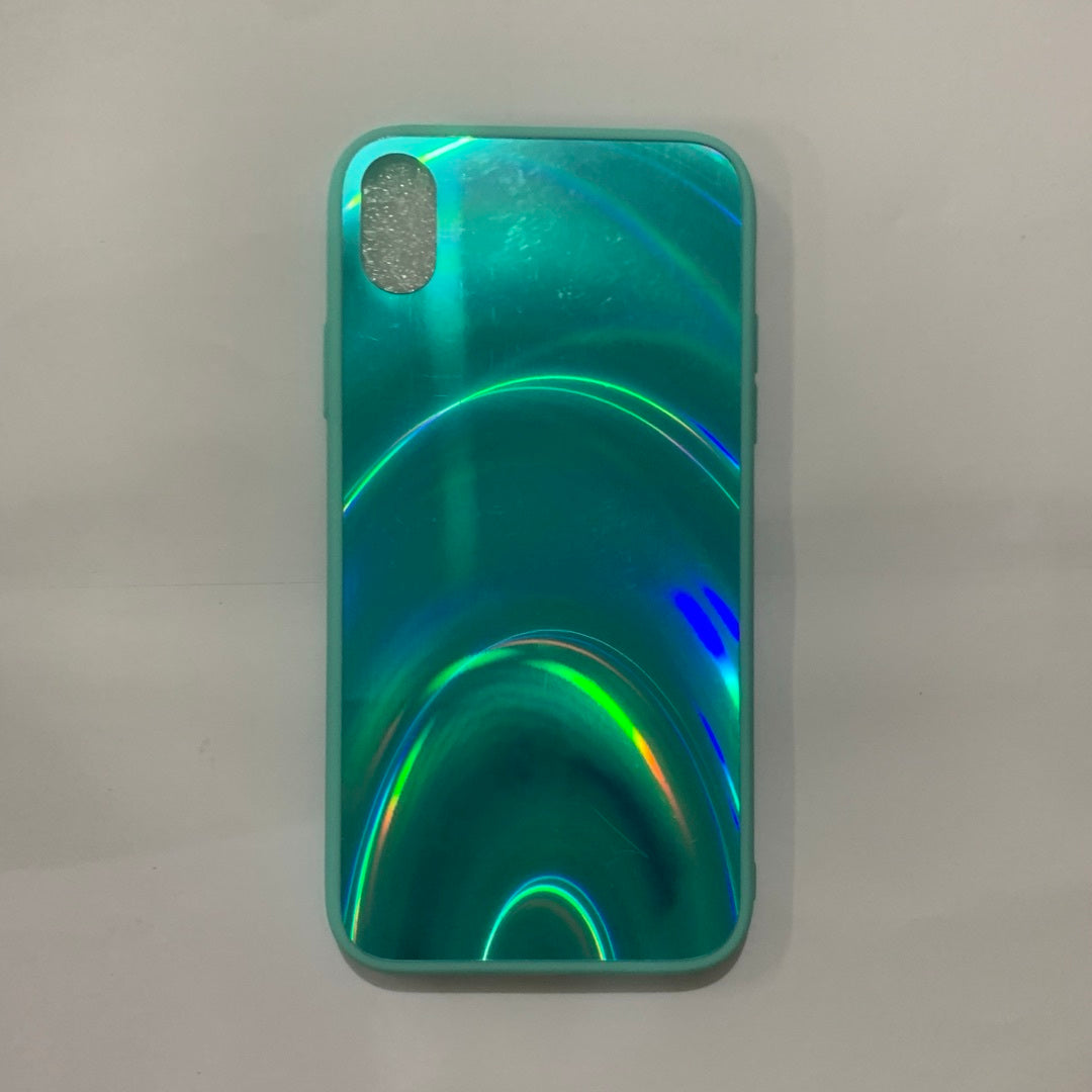 Rainbow Mirror Soft Edge Phone Case For iPhone